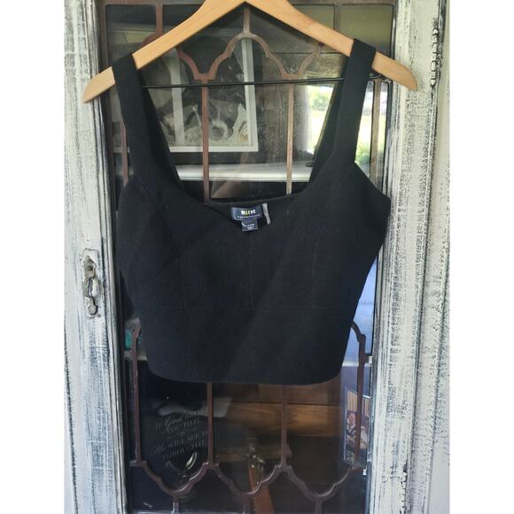 Anthropologie Maeve Cashmere Cropped Top - Large - Picture 7 of 7